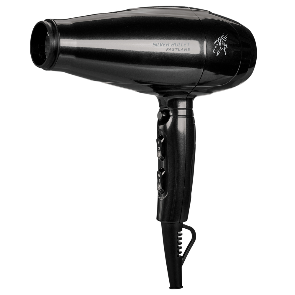 Silver Bullet Fastlane Hair Dryer in black