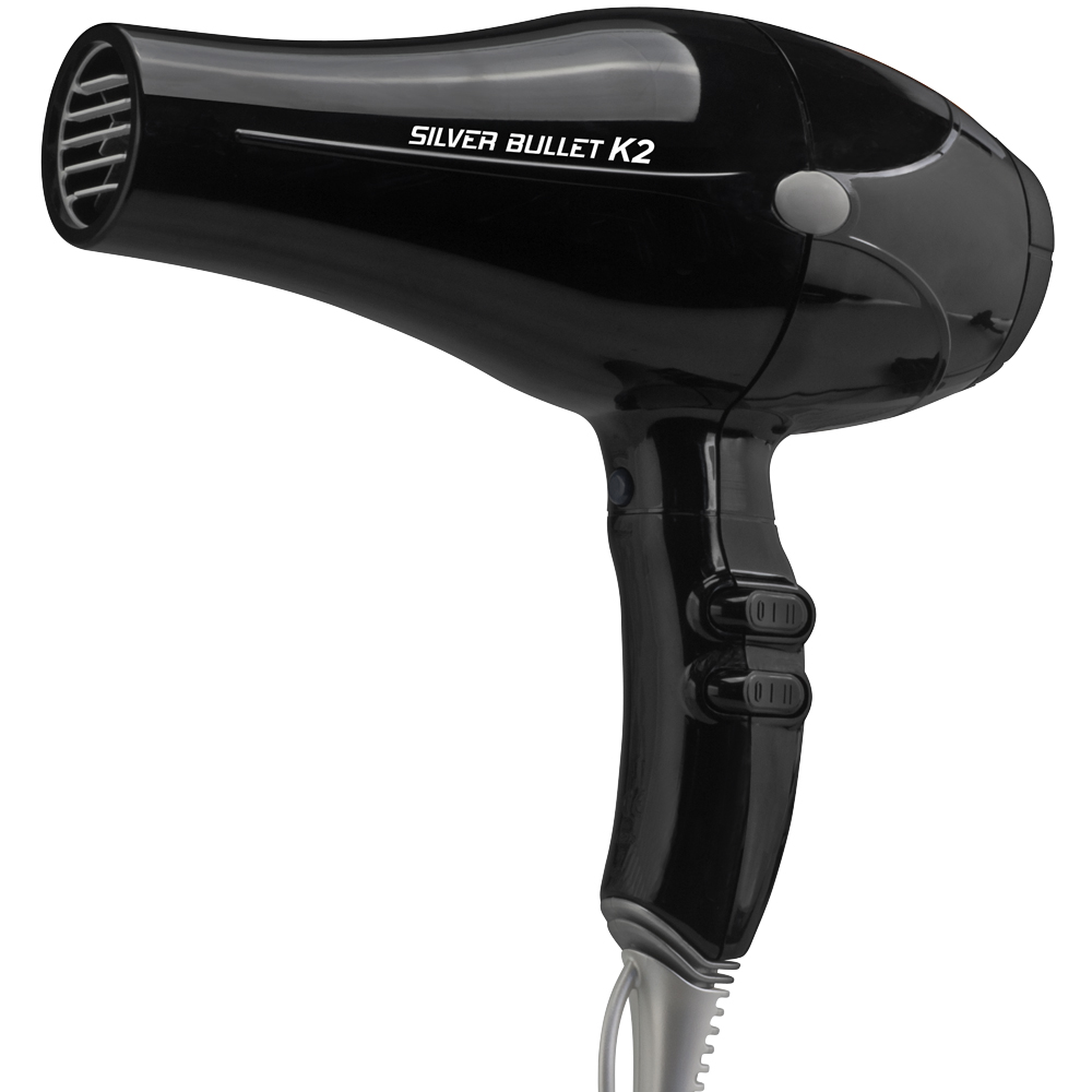 Silver Bullet K2 Hair Dryer in black