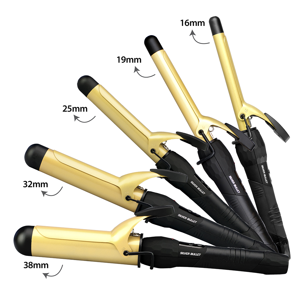 Silver Bullet Fastlane Ceramic Gold Curling Irons