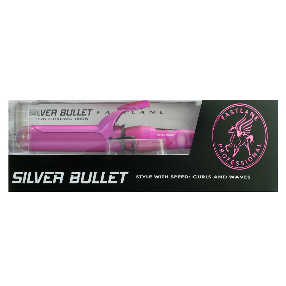 Silver Bullet Fastlane Ceramic Pink Curling Iron 38mm