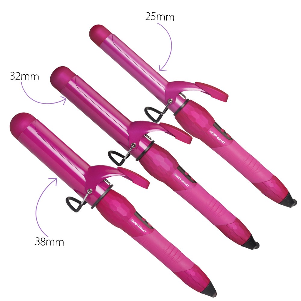 Silver Bullet Fastlane Ceramic Pink Curling Irons