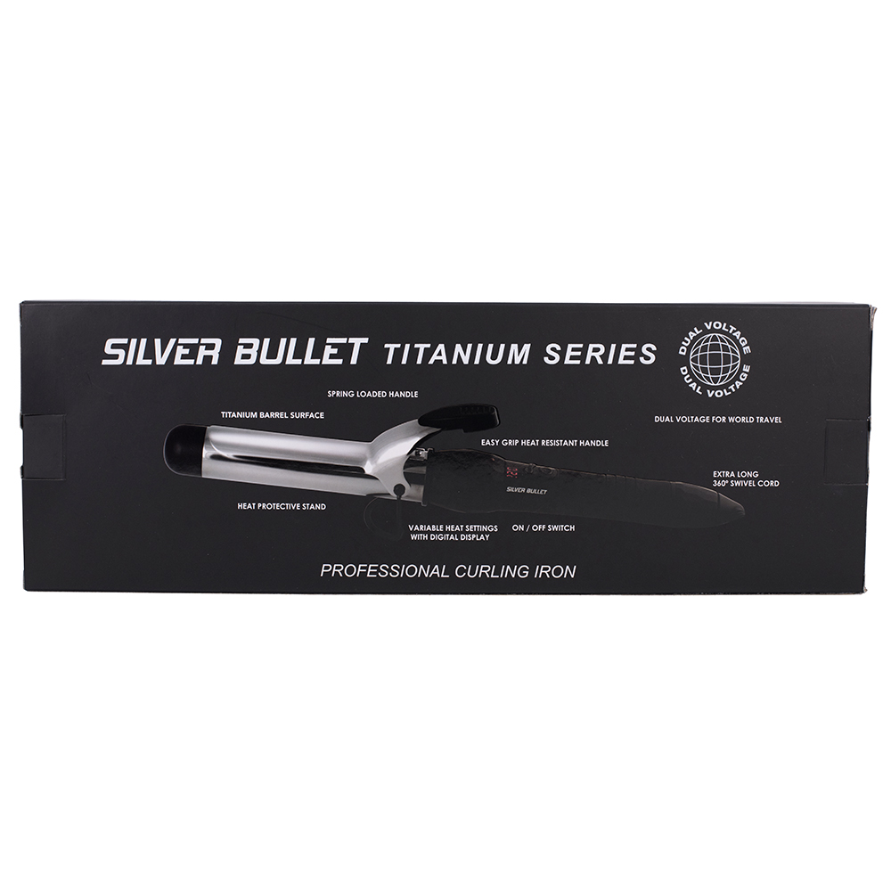 Silver Bullet Fastlane Titanium BLack Titanium Curling Iron Features