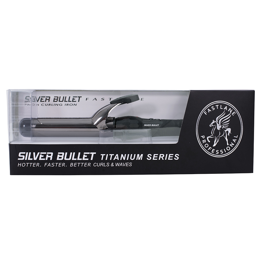 Silver Bullet Fastlane Titanium Black Titanium 38mm Curling Iron