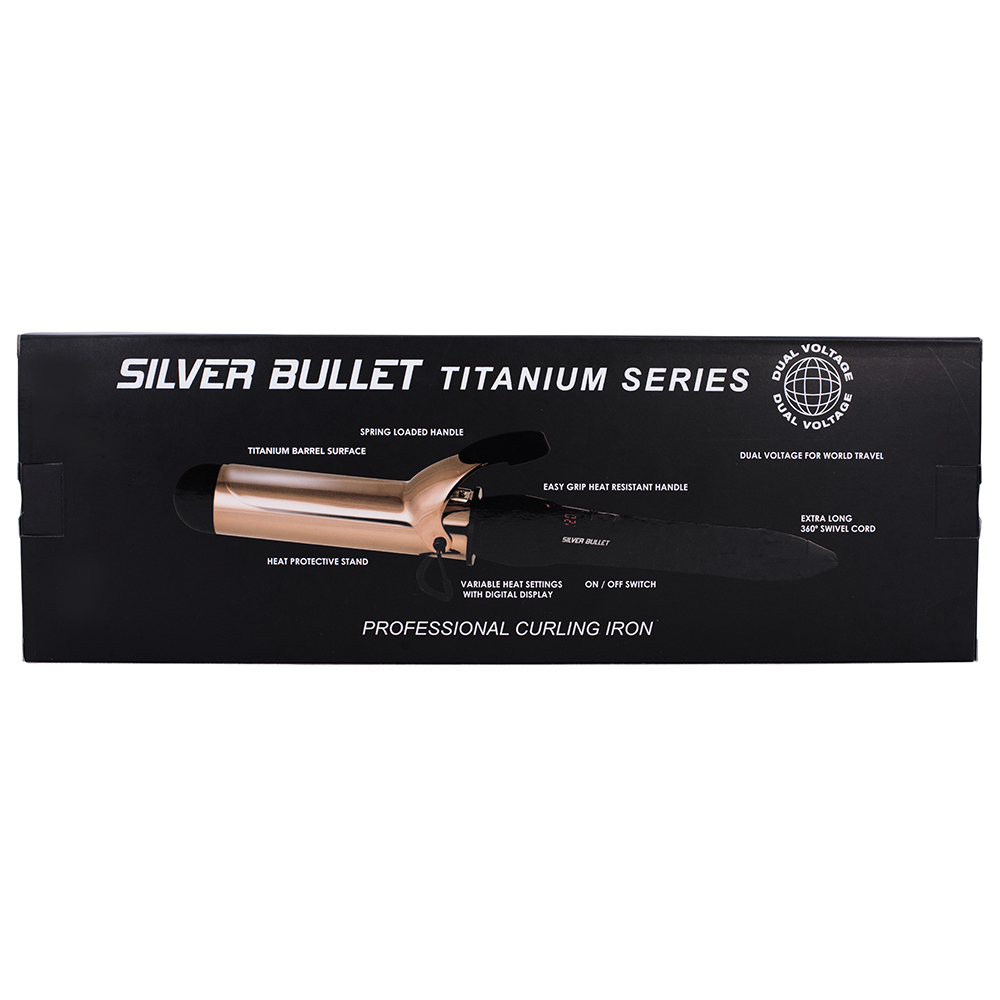 Silver bullet fastlane titanium shop curling iron rose gold 32mm