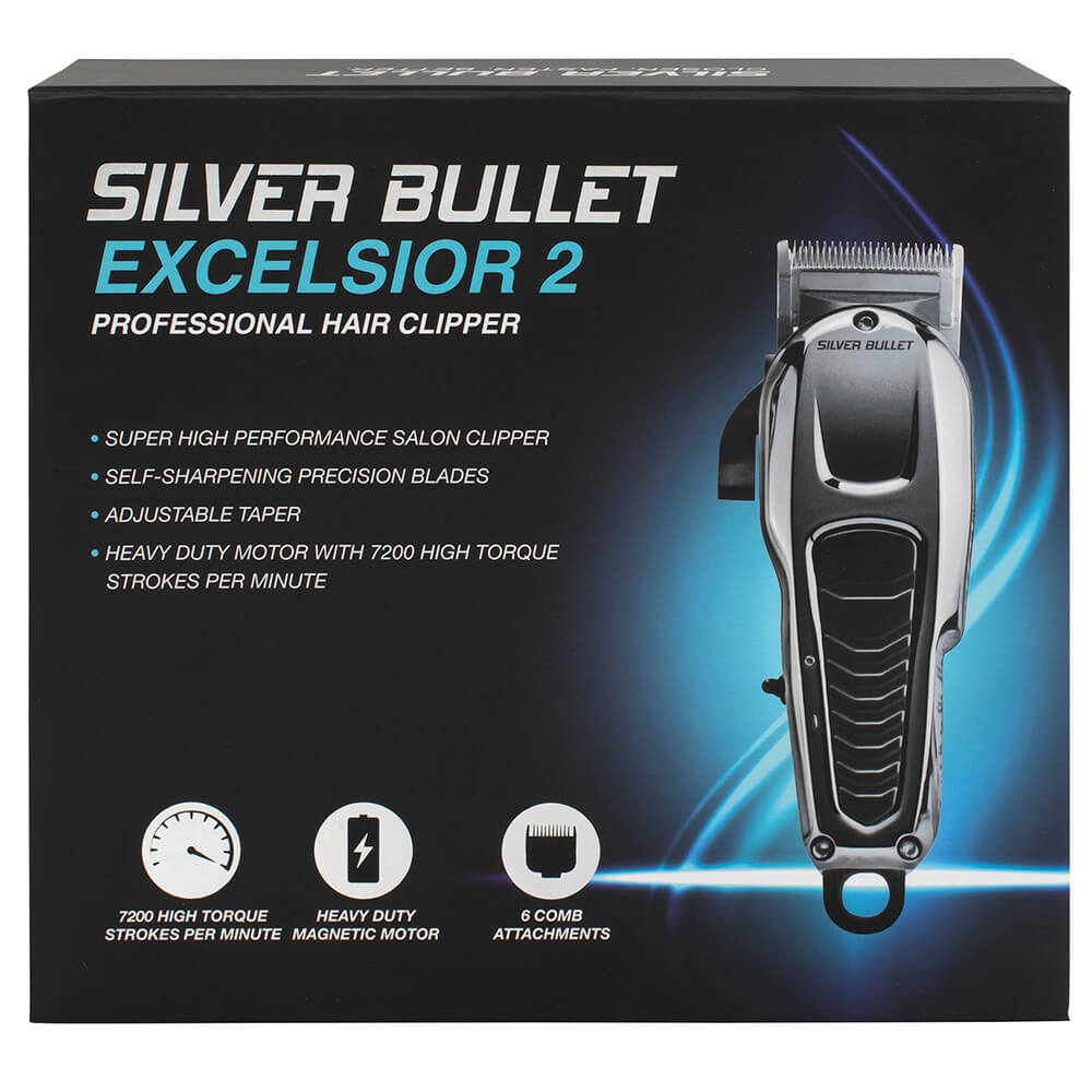 Silver Bullet Excelsior Hair Clipper Packaging