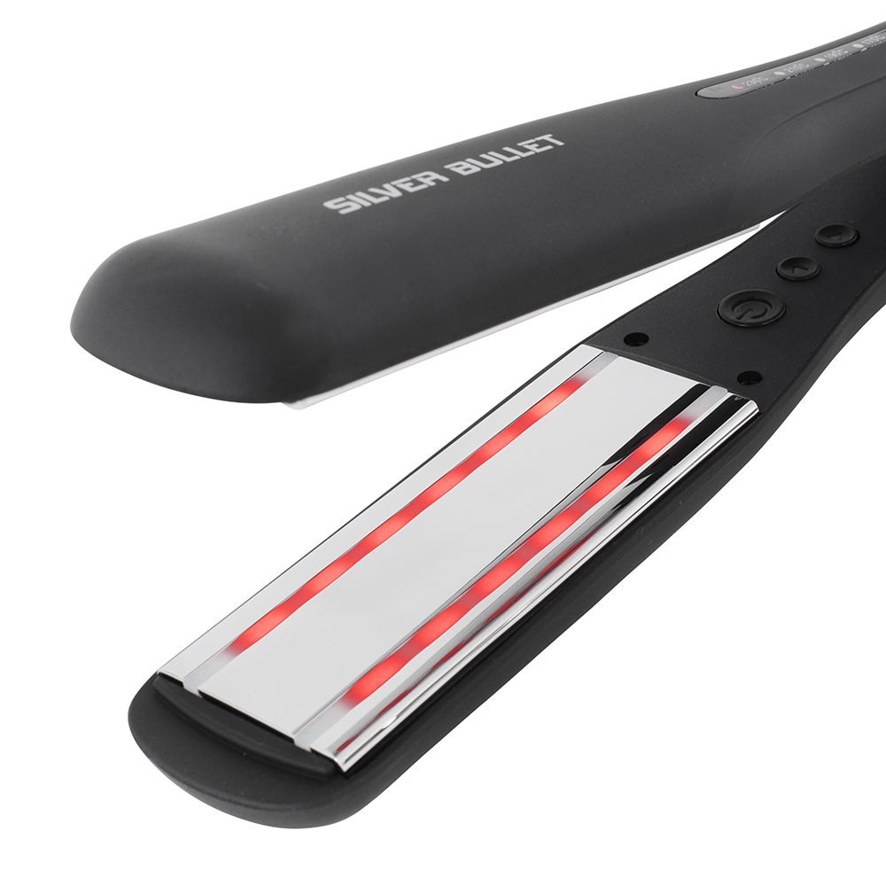 Silver Bullet Titanium 230 IR Elysium Infrared Hair Straightener with two revolutionary strips of far infrared heaters