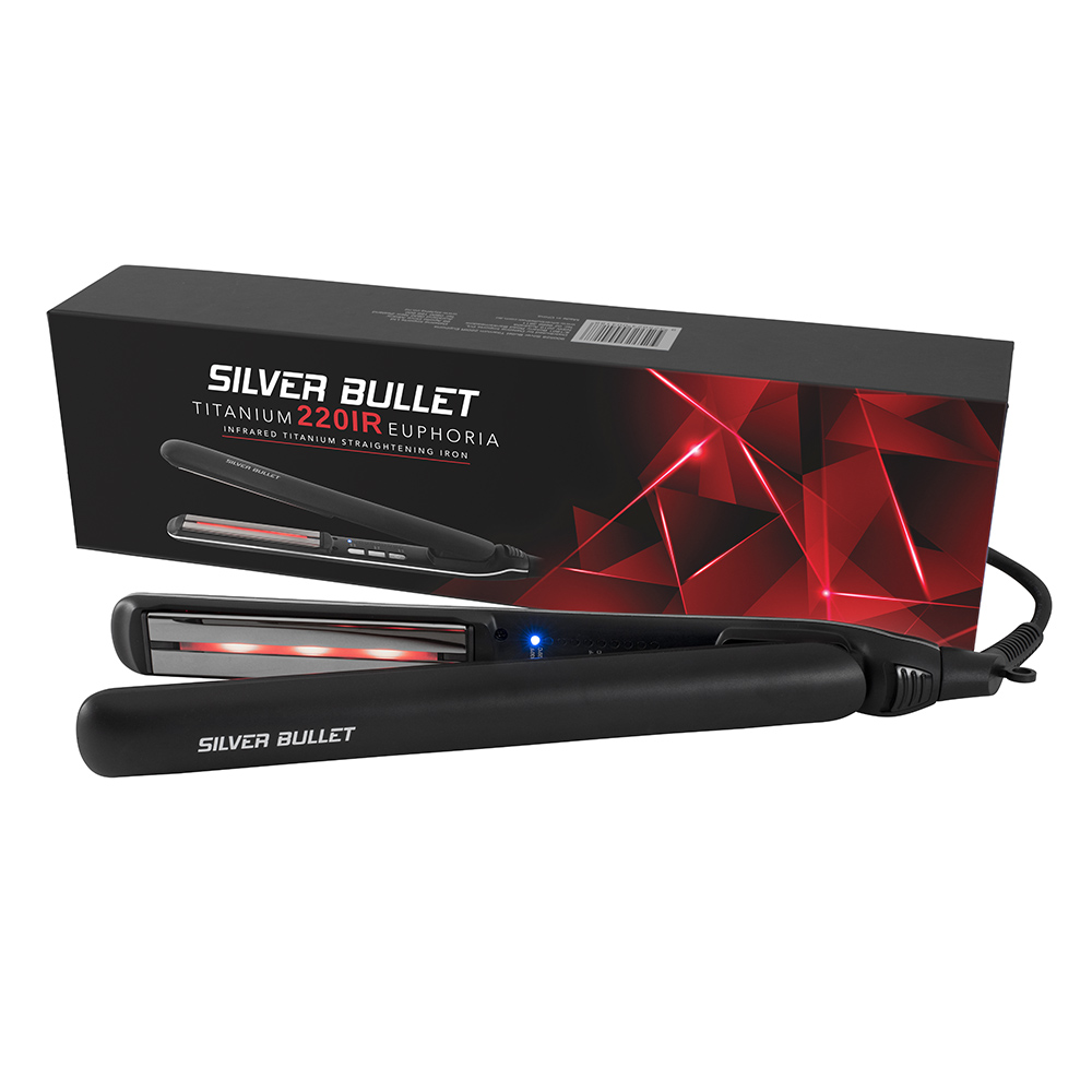 Silver Bullet Titanium 220 IR Euphoria Infrared Hair Straightener Packaging