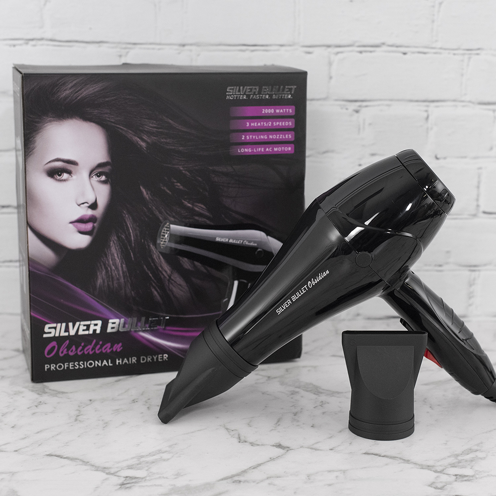 Silver Bullet Obsidian Hair Dryer 2 Year Warranty
