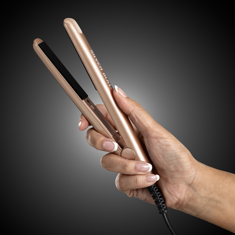 Silver Bullet Mini Hair Straightener gold