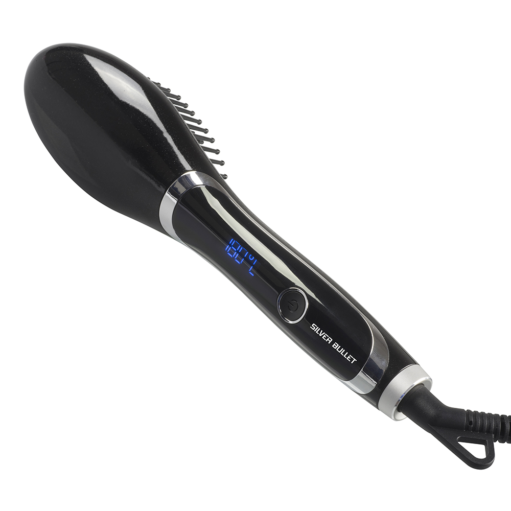 Silver bullet 2025 hair straightening brush