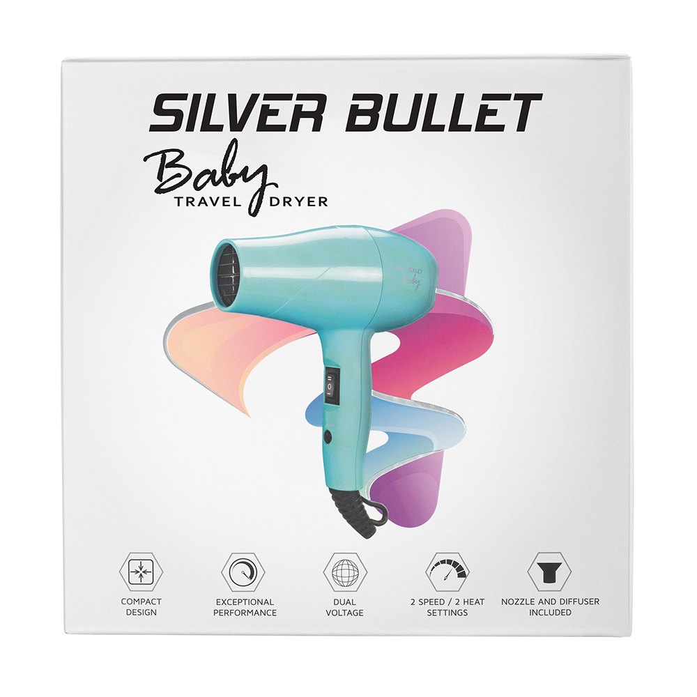Silver Bullet Baby Travel Hair Dryer Box