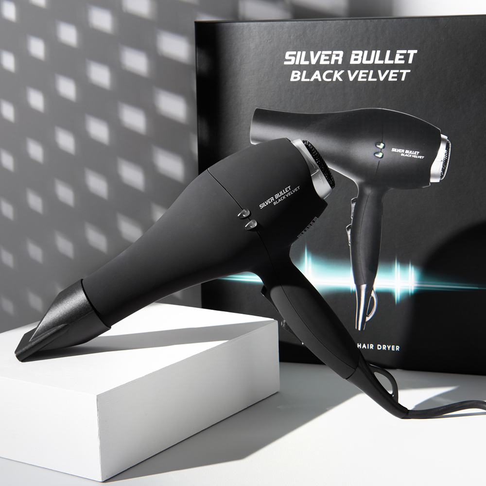 Silver Bullet Black Velvet Professional Hair Dryer