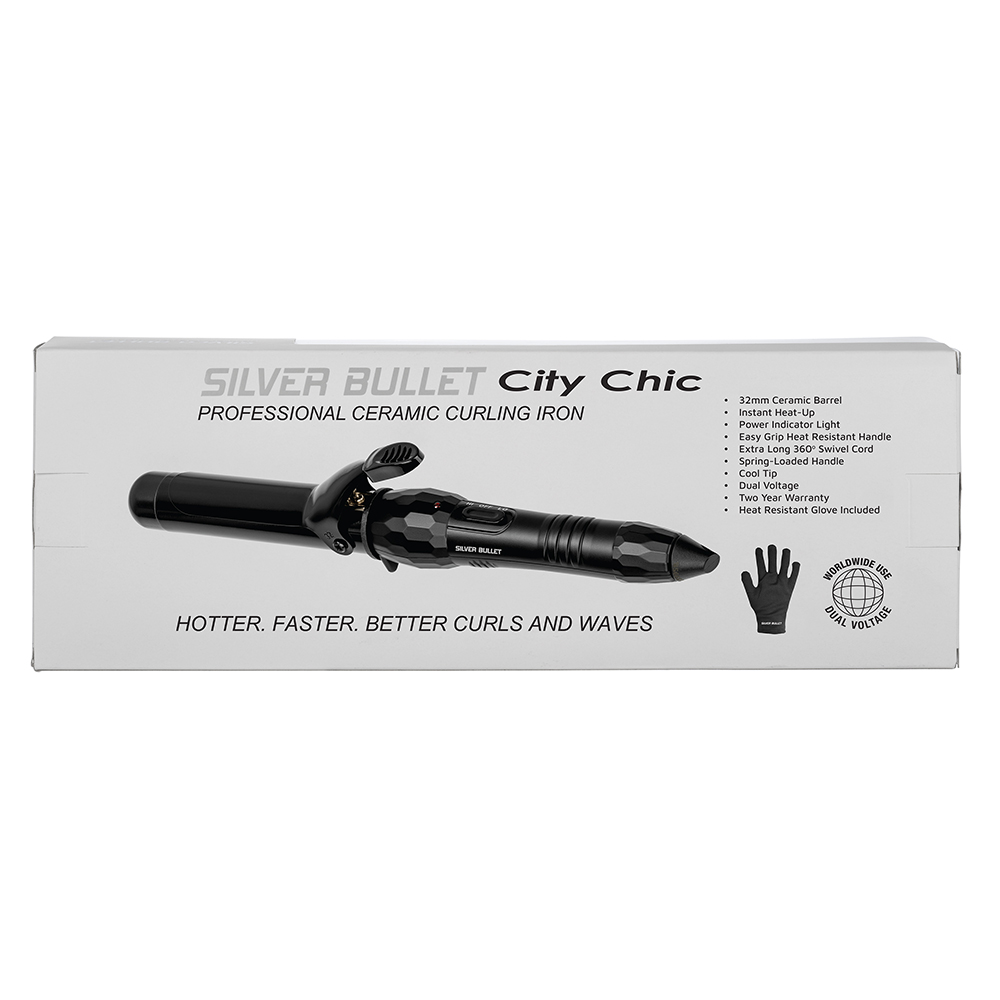 Silver Bullet City Chic Curling Iron Features detail