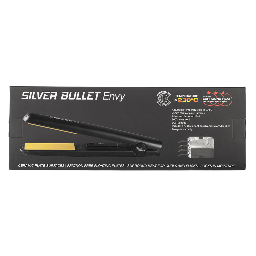 Silver Bullet Fastlane Envy Hair Straightener Packaging detail