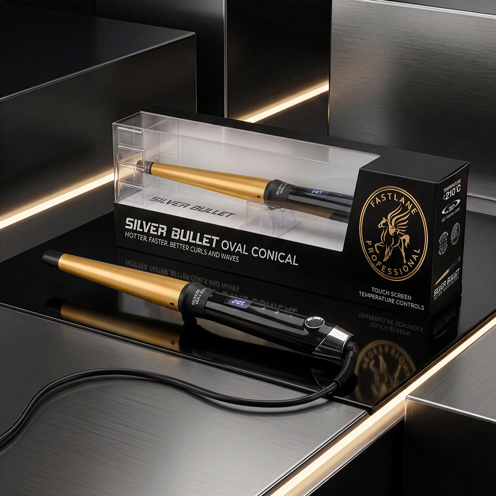 Silver Bullet Fastlane Oval Conical Curler 2