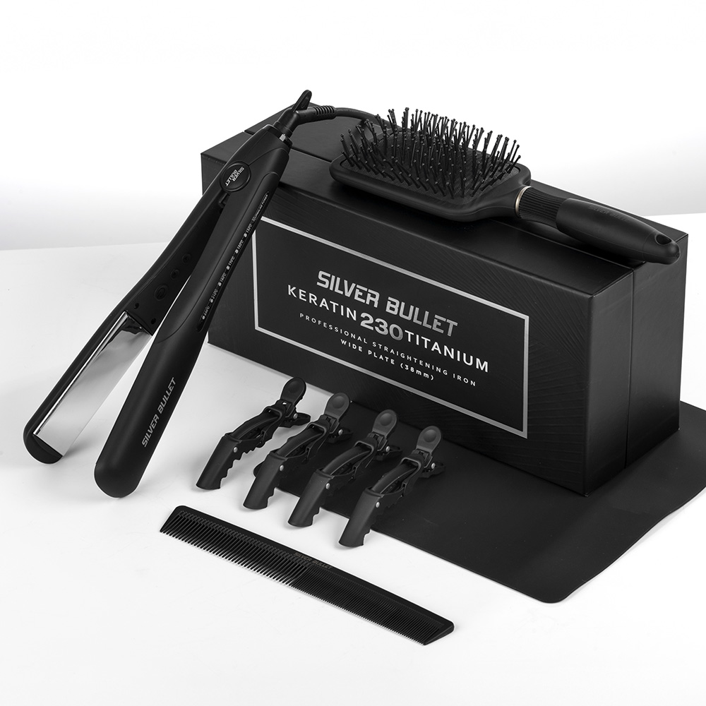 Silver Bullet Keratin 230 Titanium Wide Plate Hair Straightener