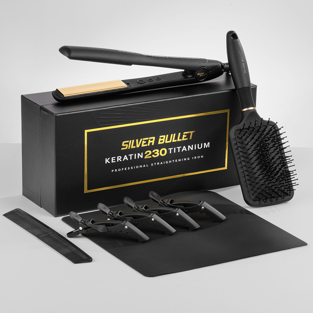 Silver Bullet Keratin 230 Gold Titanium Hair Straightener