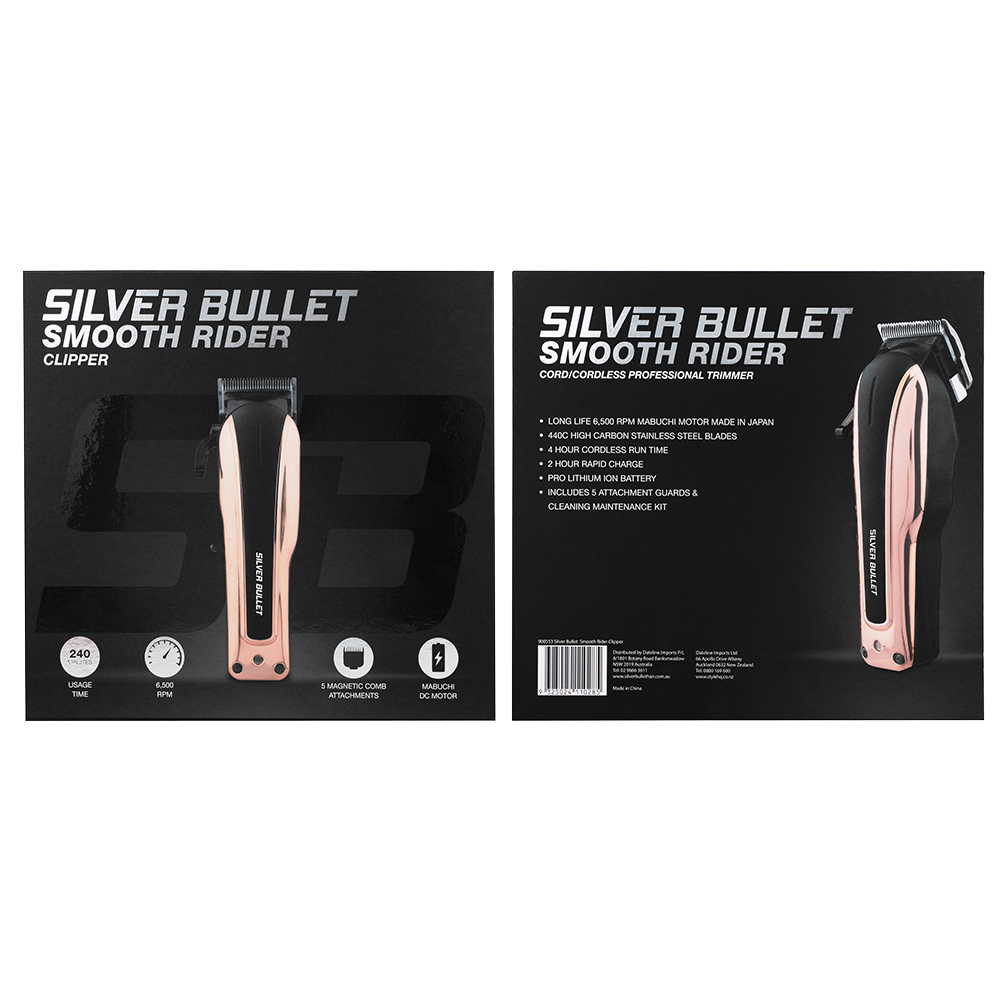 Silver Bullet Smooth Rider Hair Clipper packaging