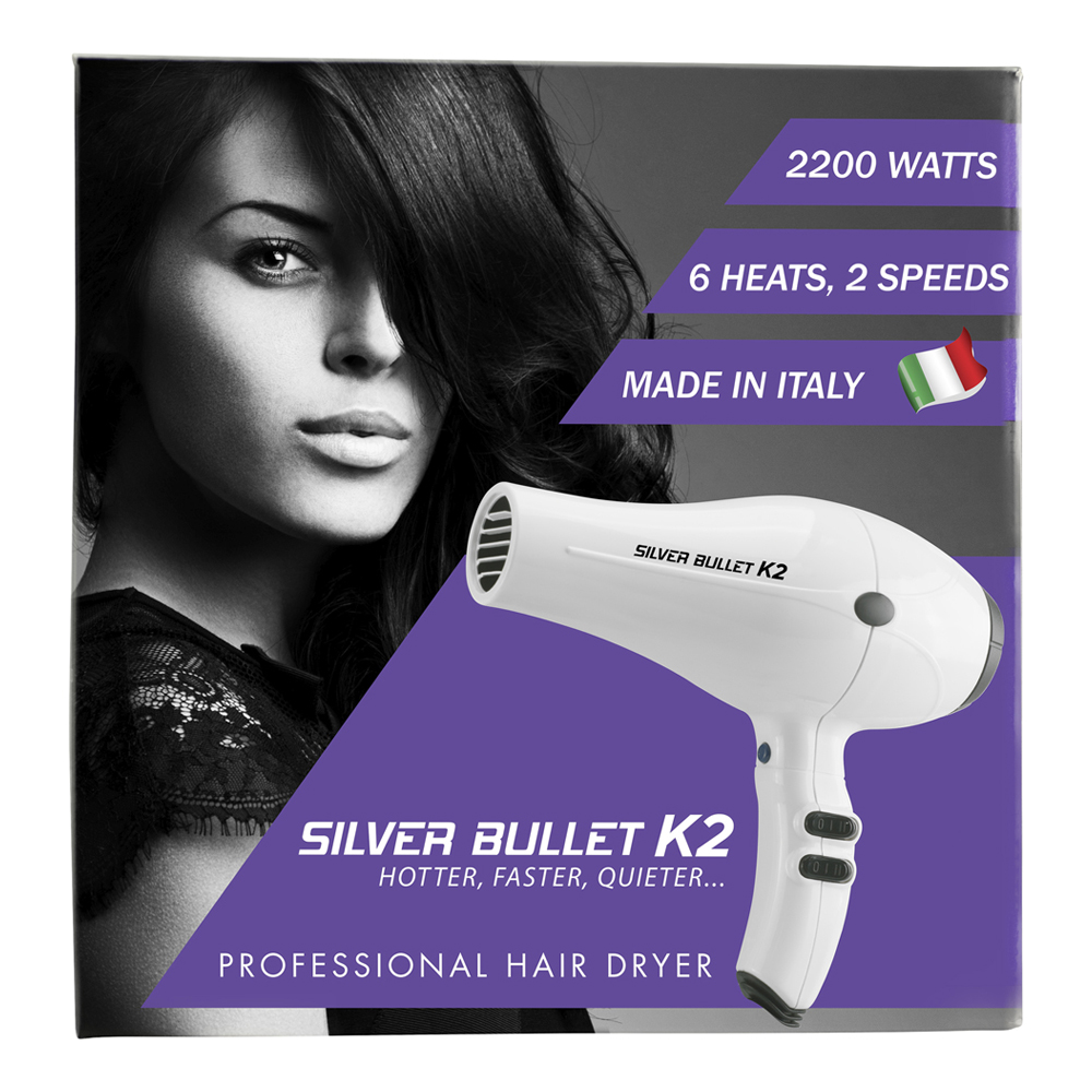 Silver Bullet K2 Hair Dryer Made Italy