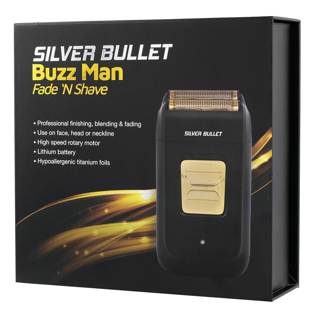 Silver Bullet Buzz Man Fade N Shave Shaver packaging