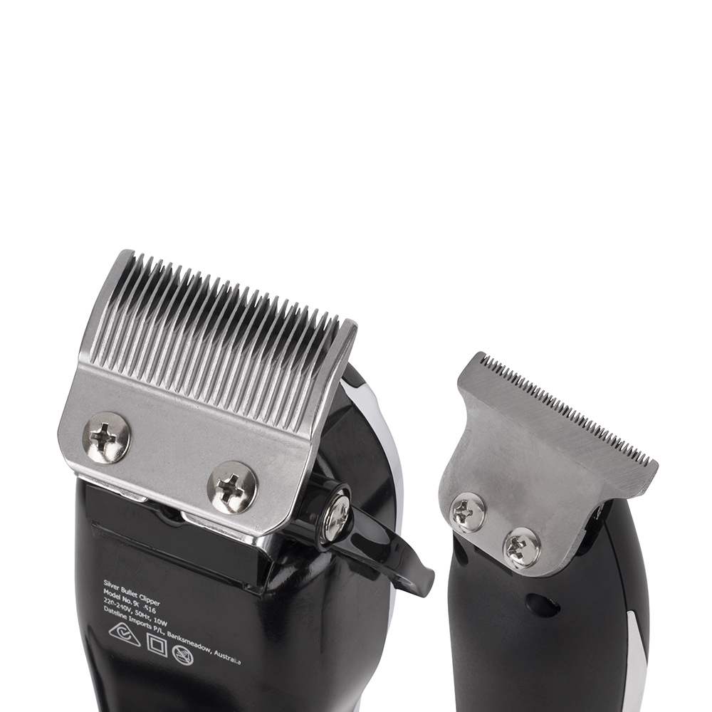 Silver Bullet Dynamic Duo Hair Trimmer and Clipper Set detail blade