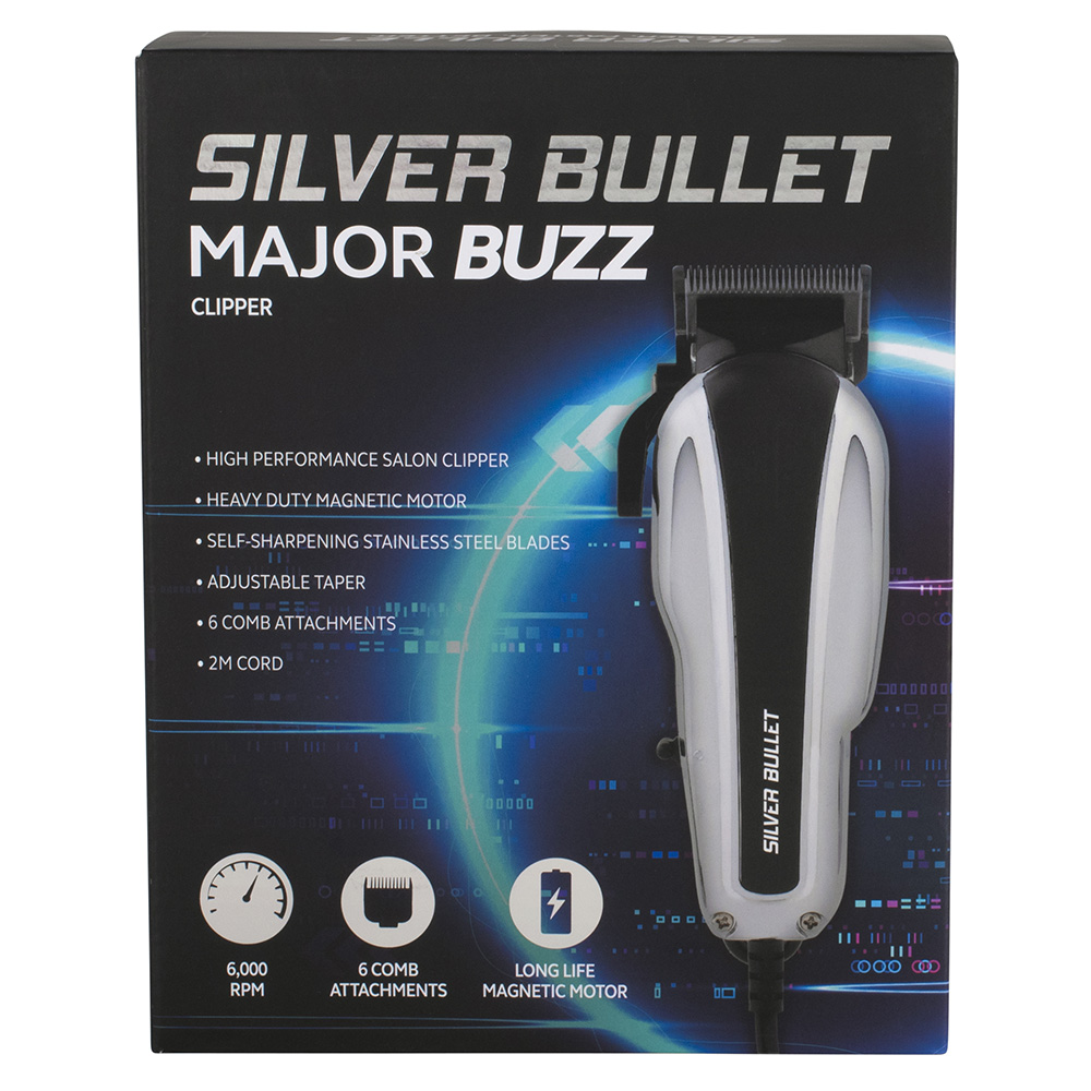 Silver Bullet Major Buzz Hair Clipper Packaging