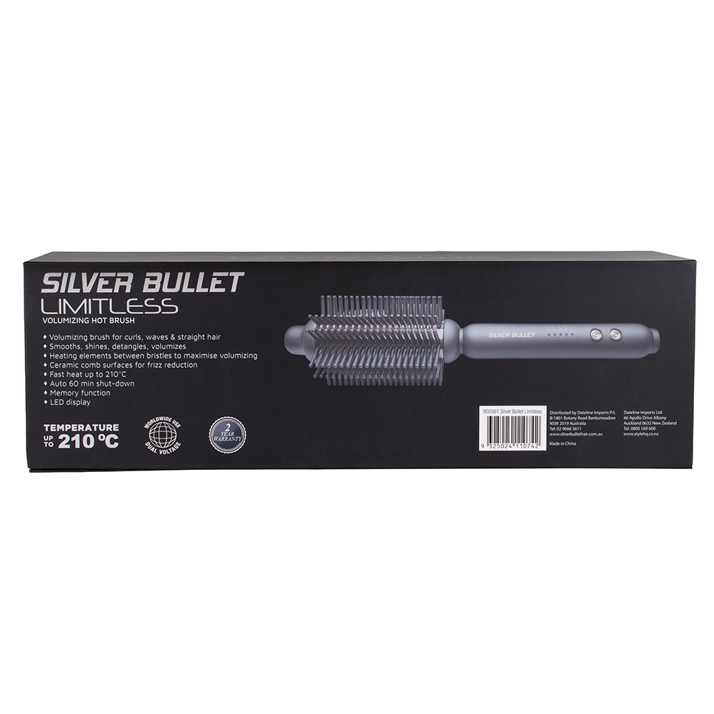 Silver Bullet Limitless Volumising Hot Brush packaging