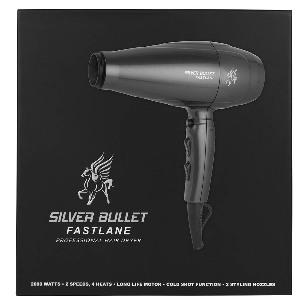 Silver Bullet Fastlane Professional Hair Dryer packaging