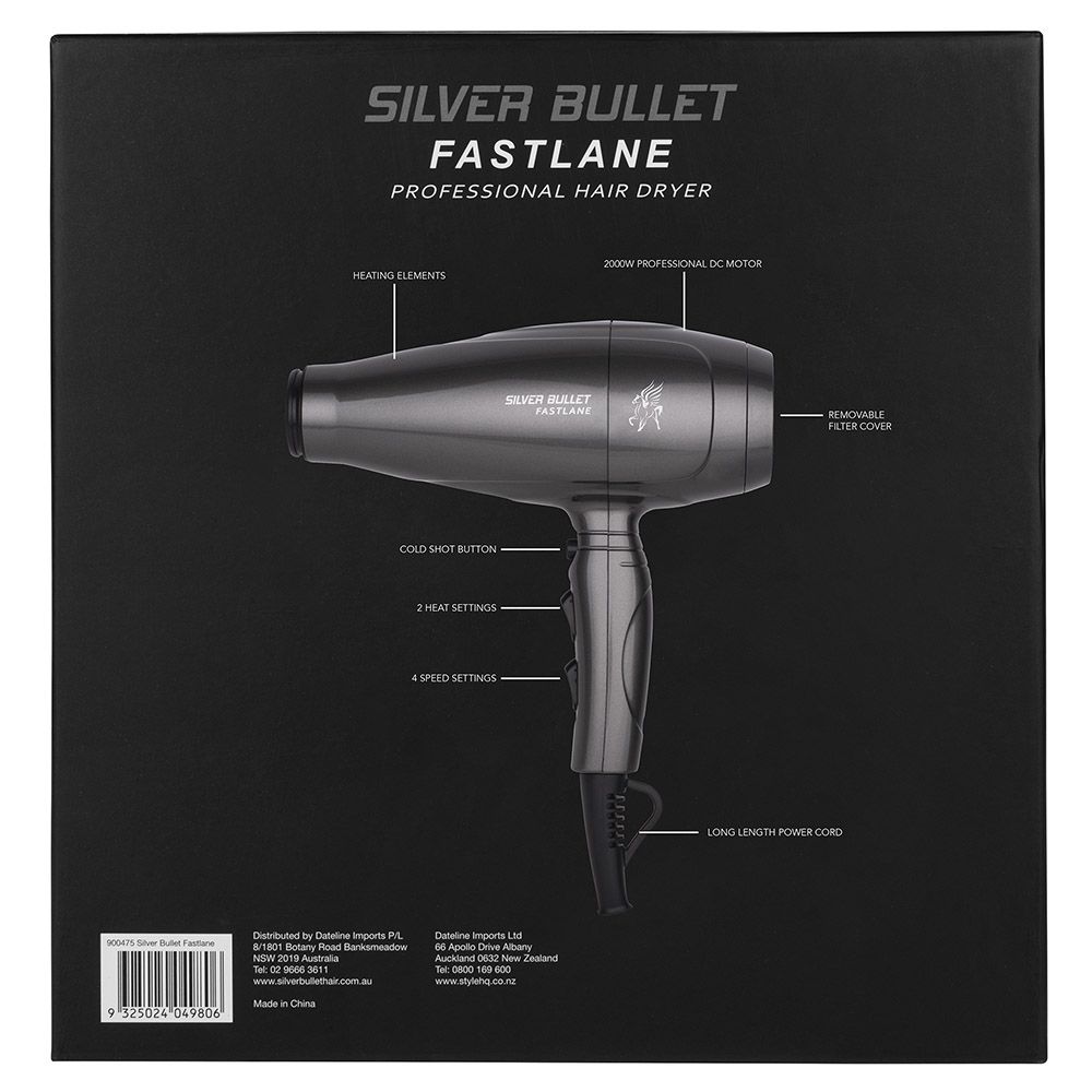 Silver Bullet Fastlane Professional Hair Dryer