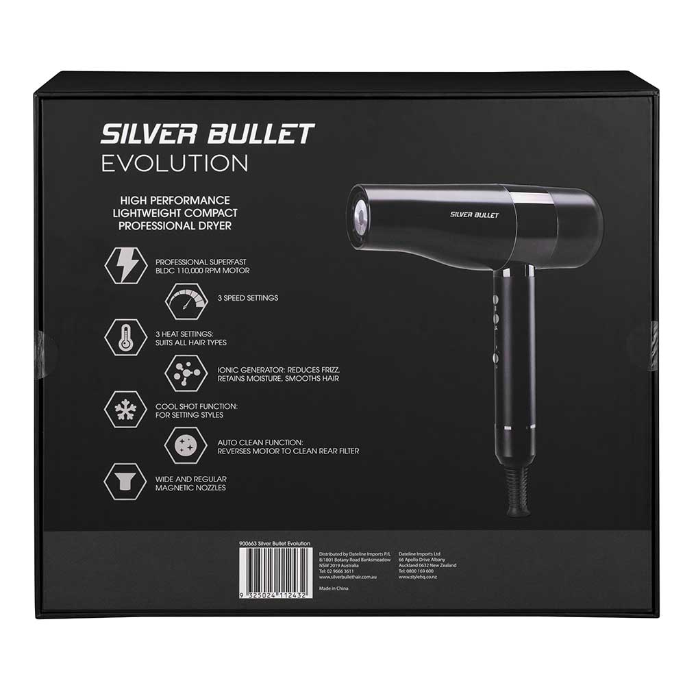 Silver Bullet Evolution Professional Hair Dryer Official site