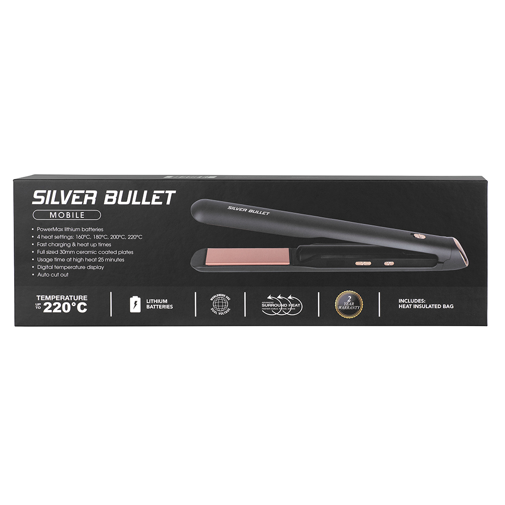 Silver Bullet Mobile Rechargeable Hair Straightener Feature