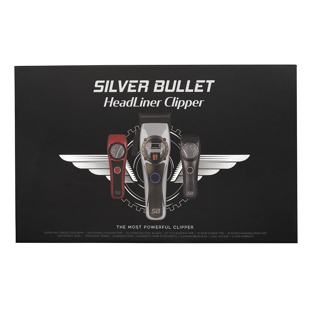 Silver Bullet HeadLiner Hair Clipper packaging