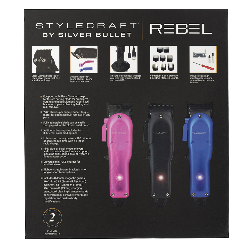 StyleCraft by Silver Bullet Rebel Hair Clipper detail