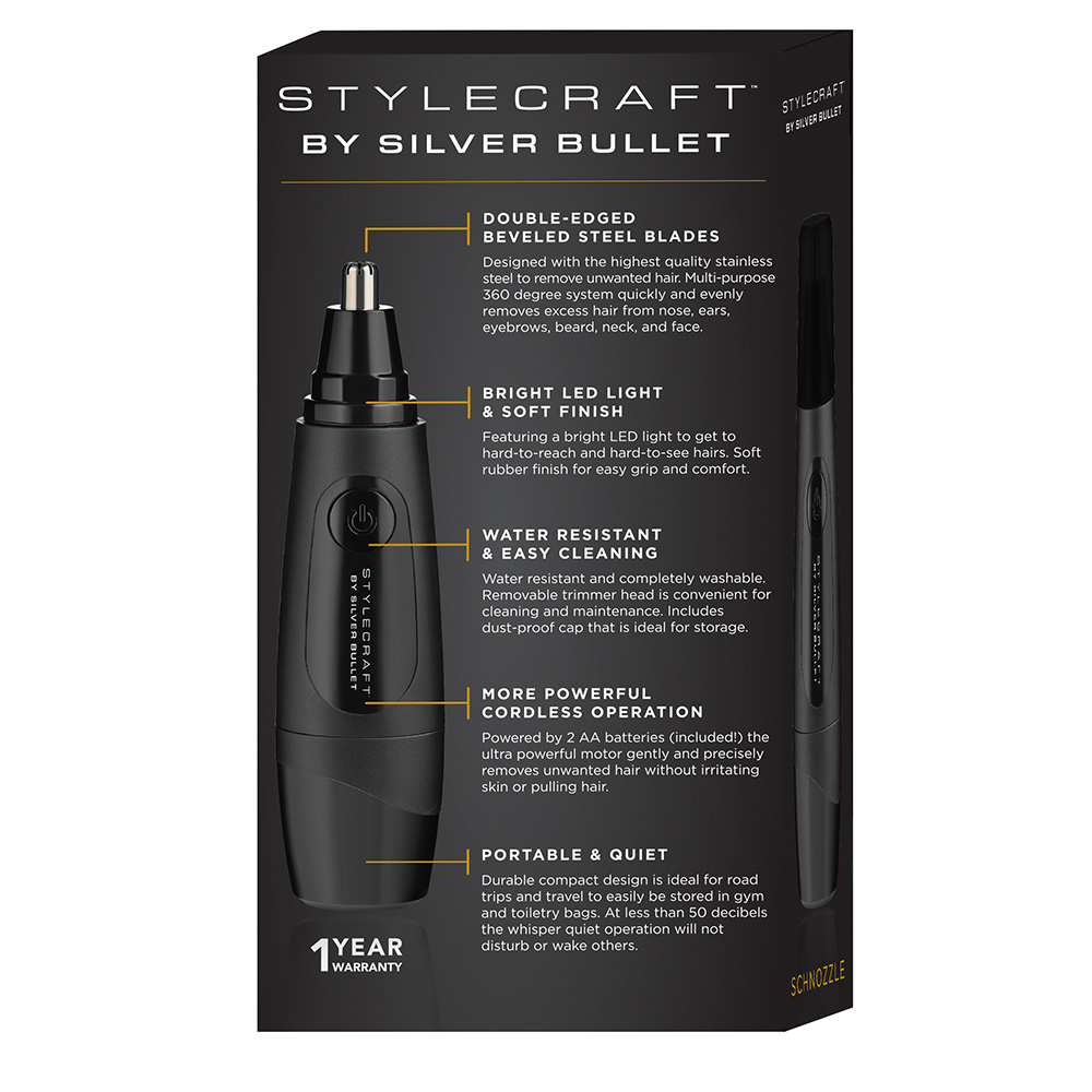 StyleCraft by Silver Bullet Schnozzle Hair Trimmer_4