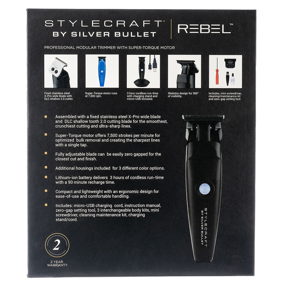 StyleCraft by Silver Bullet Rebel Trimmer packaging detail