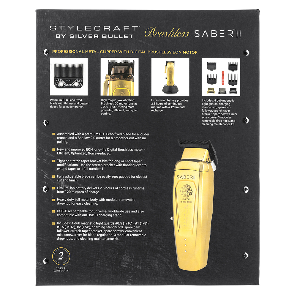 StyleCraft by Silver Bullet Saber 2.0 Hair Clipper packaging