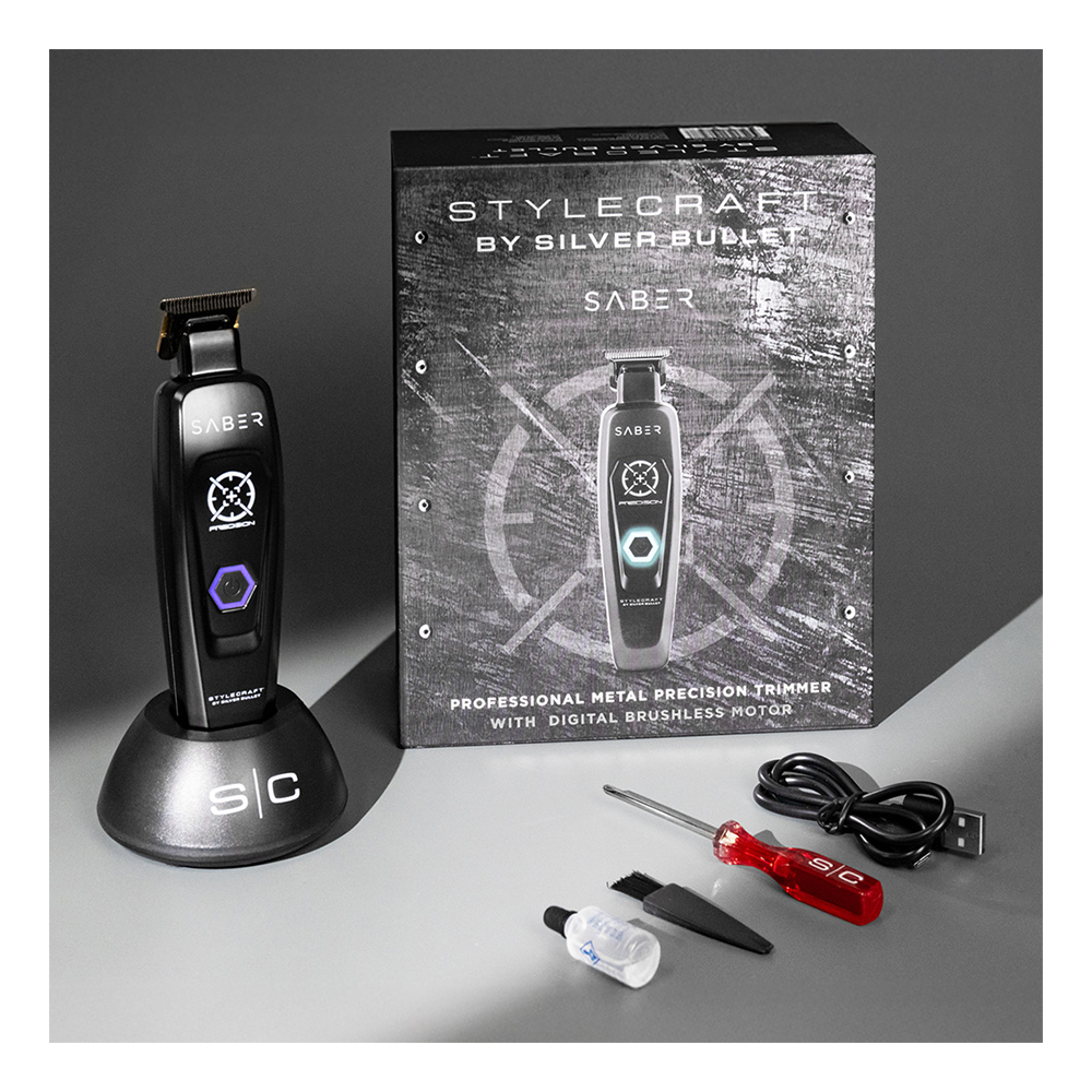 StyleCraft by Silver Bullet Saber Hair Trimmer Black_3
