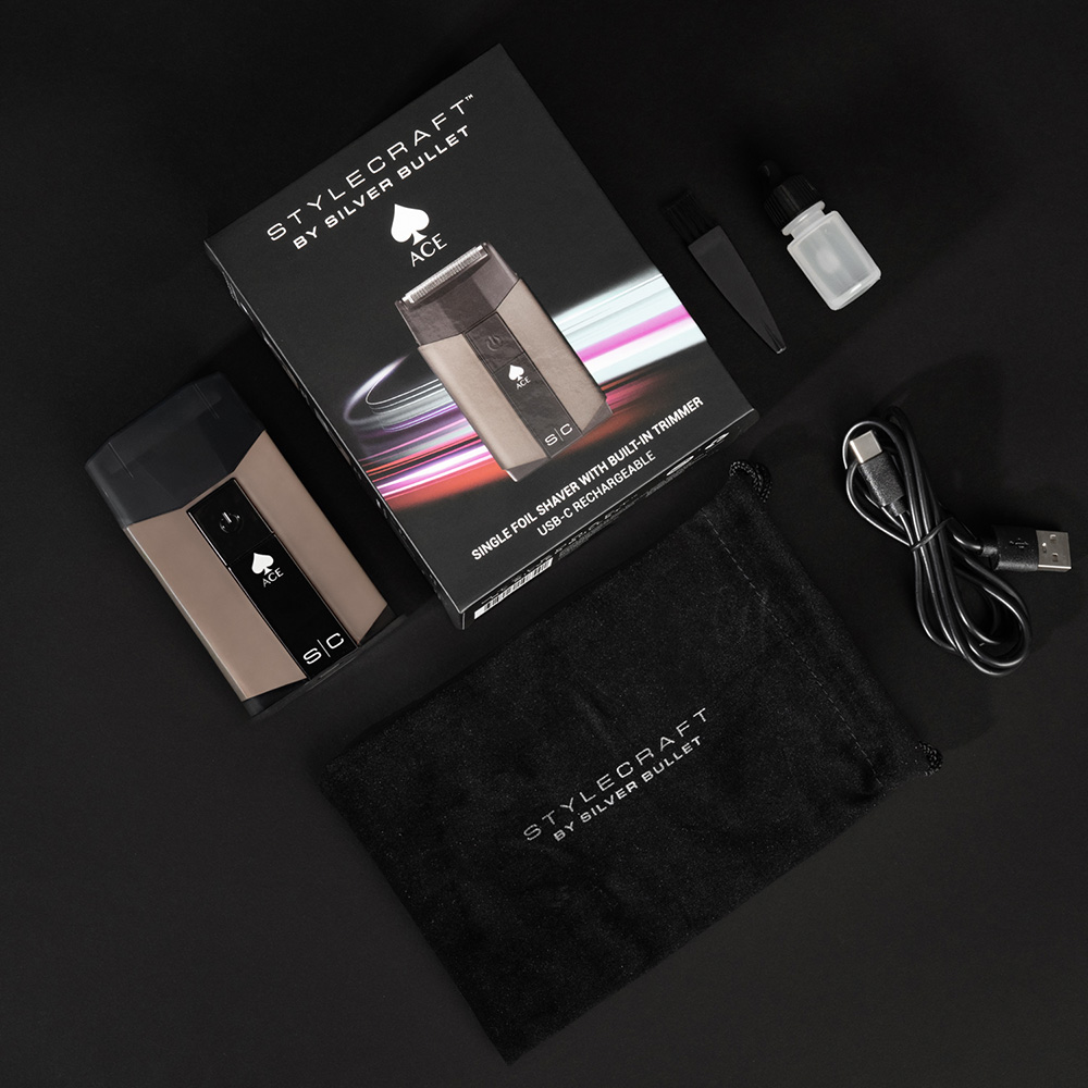 StyleCraft by Silver Bullet Ace Single Foil Shaver with Trimmer 2