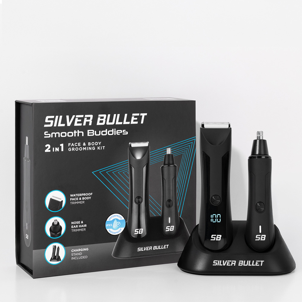 Silver Bullet Smooth Buddies 2 In 1 Face and Body Grooming Kit 3